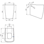 Полуколонна Ideal Standard TONIC II T429301