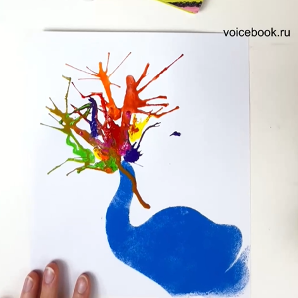 Рисуем веселого слоненка