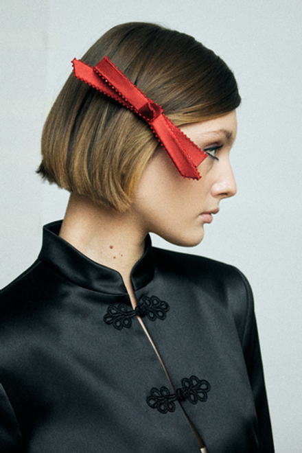 Бордовая "Стрекоза" с декором