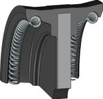 A124-070 Поршневое уплотнение 70-12,2-30