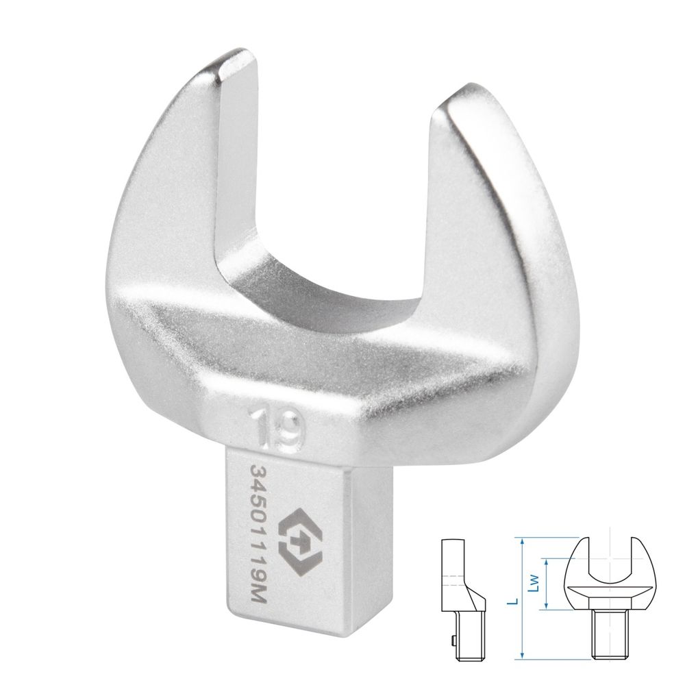 KING TONY (34501119M) Насадка рожковая серии "FIT", 19 мм, 9х12 мм