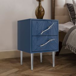 Тумба Арт Колор leaves Стайл Сильвер Королевский синий