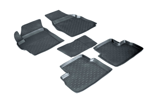 Резиновые коврики с высоким бортом для Ravon Matiz 2015-2016 Seintex.01298