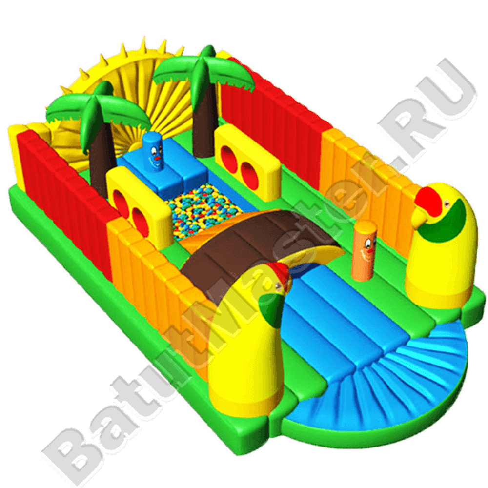 Коммерческий надувной батут "Попугай 2"