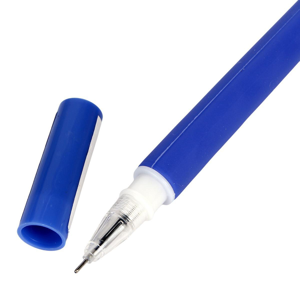 Ручка гелевая "Космонавт", 0,5 мм, синяя, силиконовый гибкий корпус, 4 цвета микс, С-40292