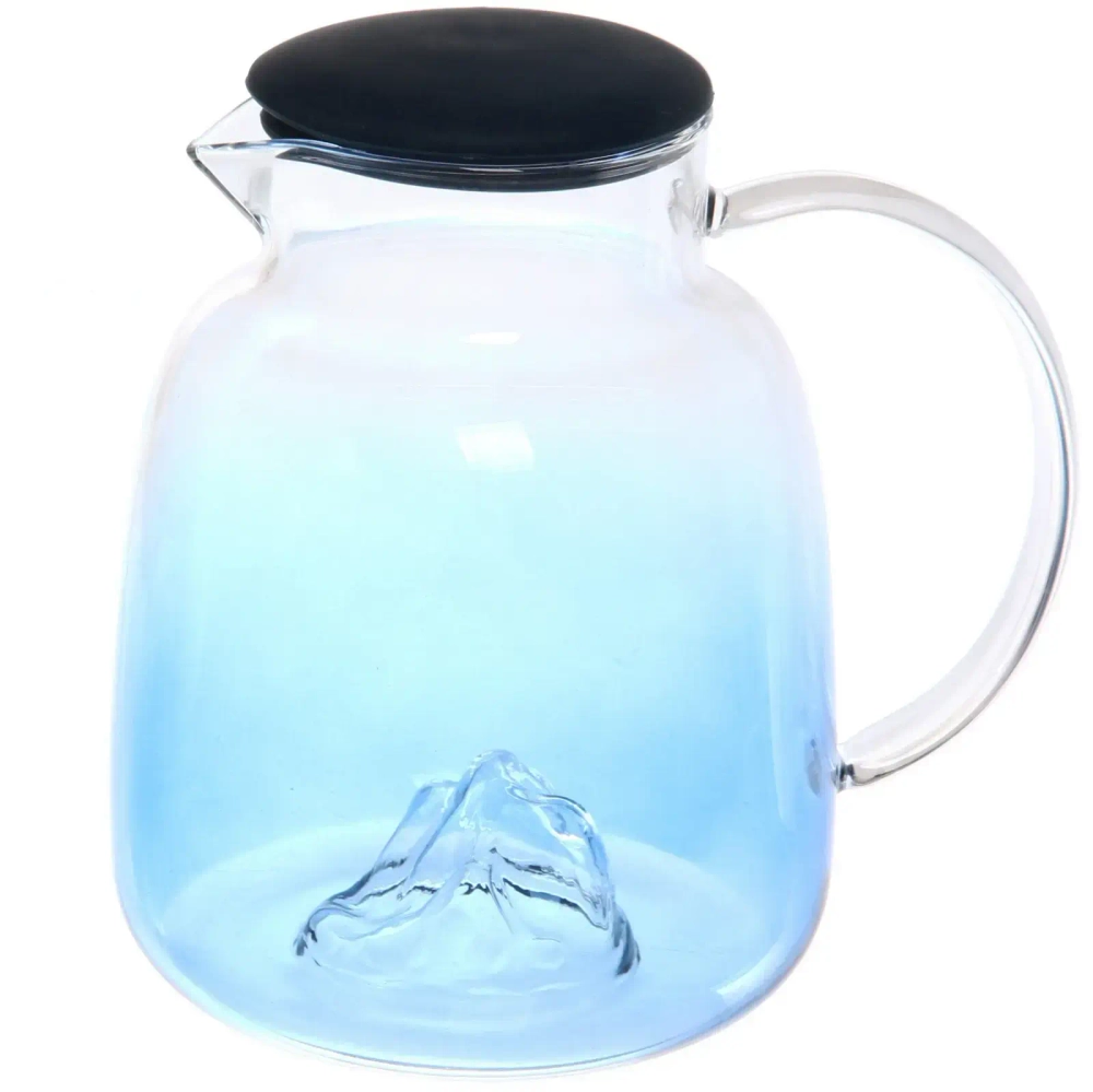 Кувшин стеклянный 1800мл «Хай-Тек» в наборе с 4-мя стаканами 400мл Горы