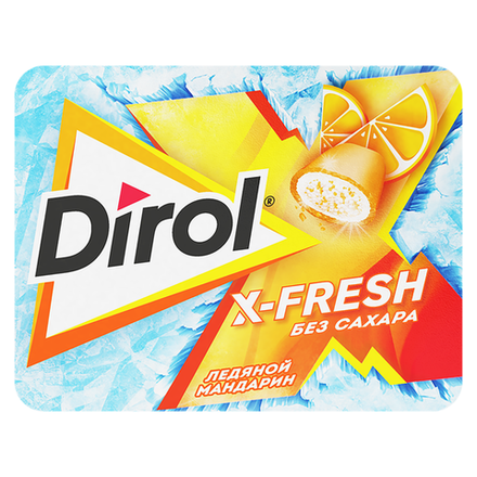 Жевательная резинка Dirol X-fresh Ледяной мандарин 16г