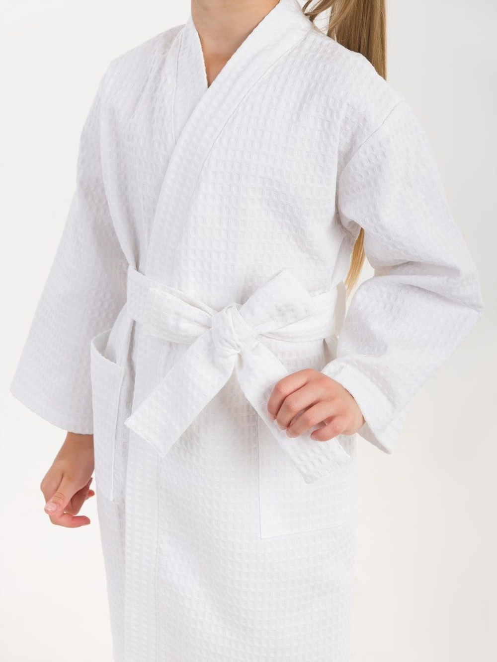Халат вафельный детский 28 белый