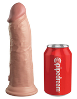 Телесный фаллоимитатор 8 Silicone Dual Density Cock - 22,8 см. (Цвет: телесный)