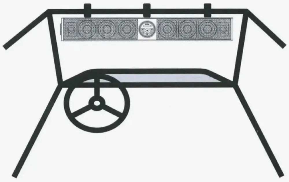 Балка акустич. На UTV 36" (Bluetooth, 6 динам. 4" + 2 динам. 1", IPX5)