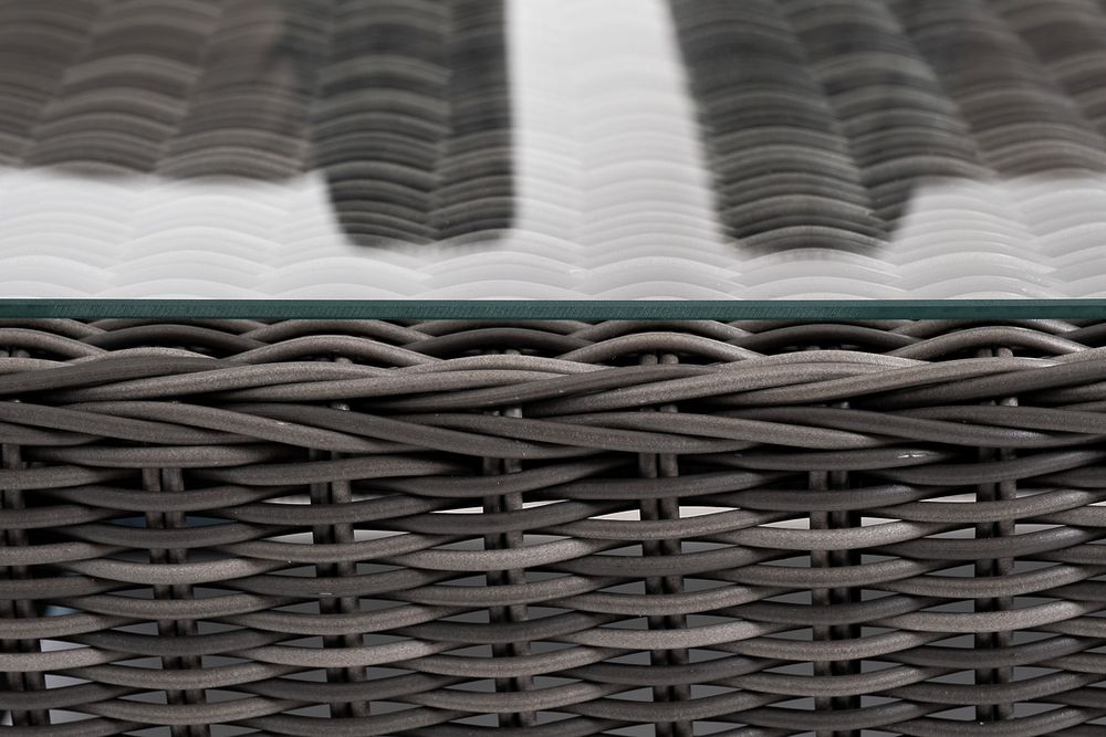 "Капучино" лаунж-зона из искусственного ротанга, цвет графит