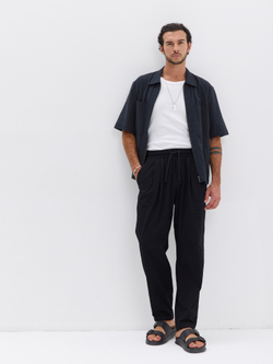 Штаны хлопковые с защипами