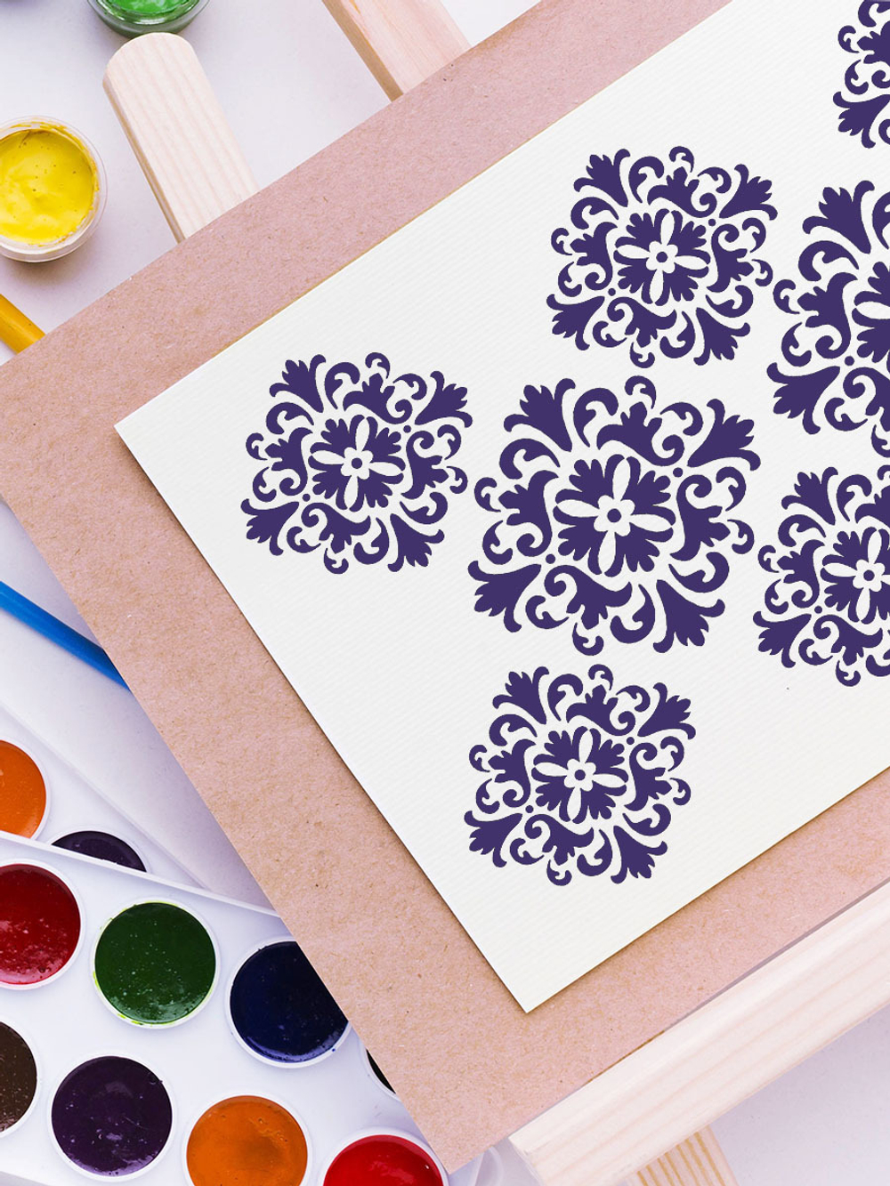 Трафарет для скрапбукинга из пластика многоразовый 011