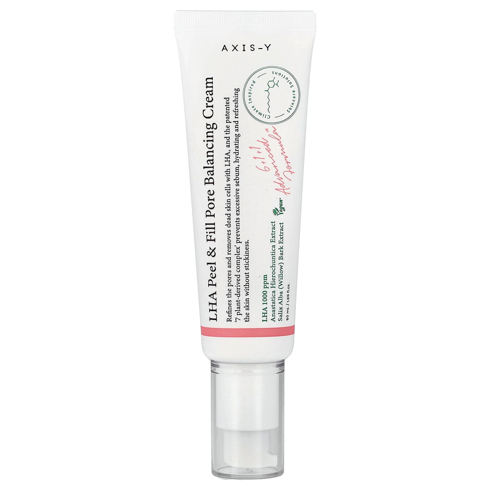 Axis-Y, LHA Peel & Fill Pore Balancing Cream, 50 мл (1,69 жидк. унц.)
