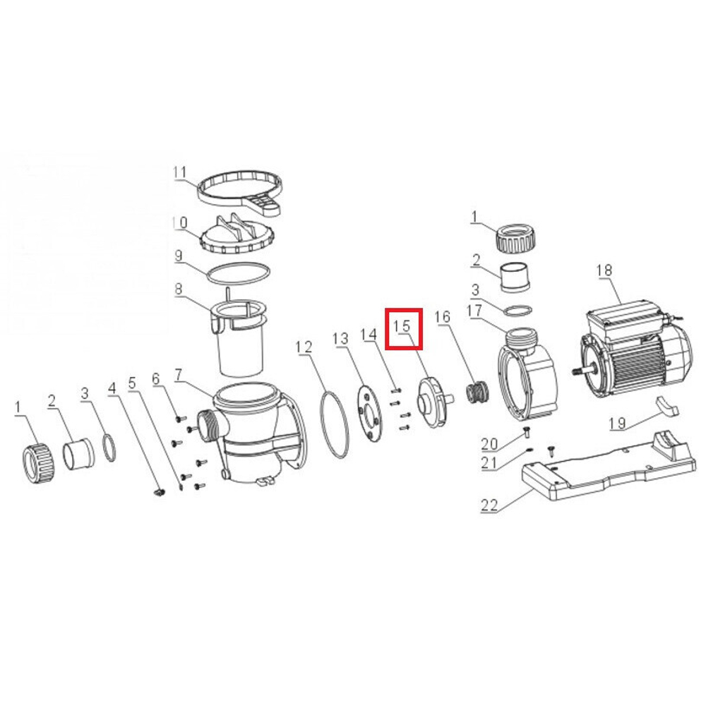 AV Крыльчатка насоса VWS / STP 75