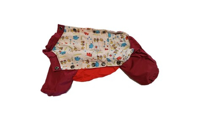 Комбинезон,  утепленный байкой 24 мальчик (обхват груди 45 - 52) красный - бордовый