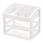 Органайзер для хранения косметики, канцтоваров, мелочей ДВА УРОВНЯ, 20х17х23,5 см, DASWERK, 608478