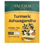 VAHDAM India, Infusions, куркума и ашваганда, без кофеина, 18 пакетиков для заваривания, 32,4 г (1,14 унции)