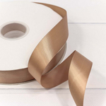 Лента Атласная 2,5см х 110м Полиэстер класс А (Коричневый)