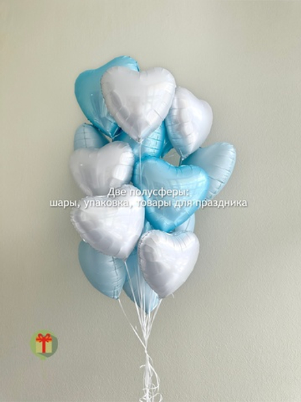 Набор Голубые сердца