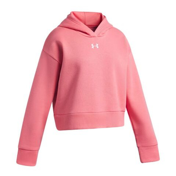 Кофта для девочки теннисная Under Armour Rival Fleece Crop - bittersweet pink/white