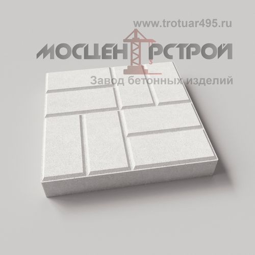 Тротуарная плитка 8 кирпичей 400х400х60