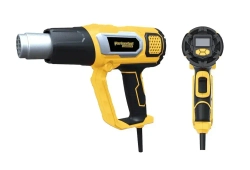 Фен промышленный-строительный Partnertool PHG2200ELSET, ЖК-ДИСПЛЕЙ КЕЙС 2.2кВт,60-600С, плавная рег. температуры, 300-500л.м, профессиональная серия