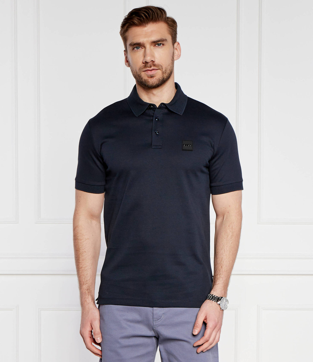 Поло Parlay BOSS BLACK - темно-синий(50515596)