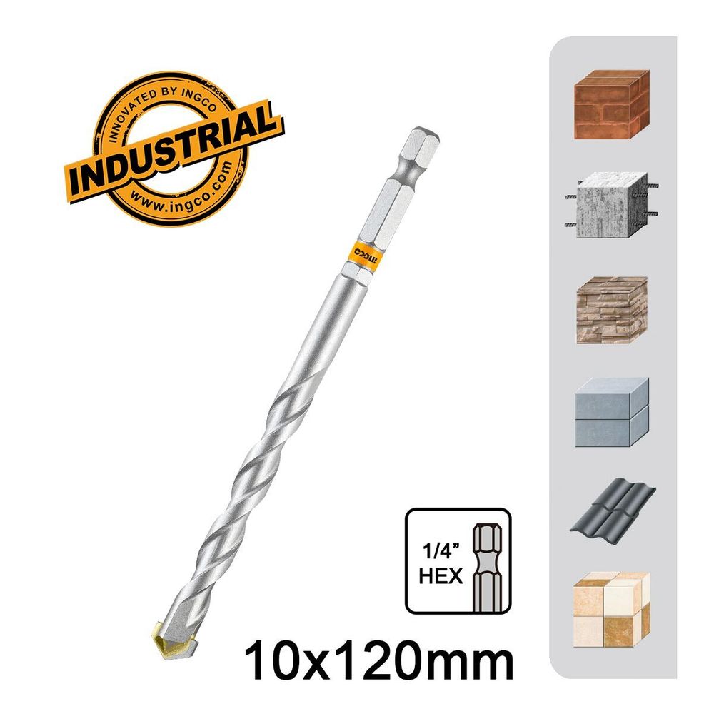Сверло по бетону INGCO DBM2210120 INDUSTRIAL 10 мм