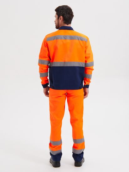 Костюм "Зарница" полукомбинезон (оранжевый/синий)