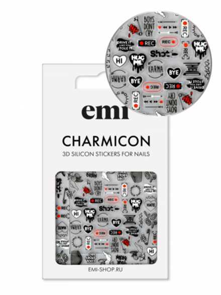 Charmicon 3D Silicone Stickers №210 Рок-н-ролл