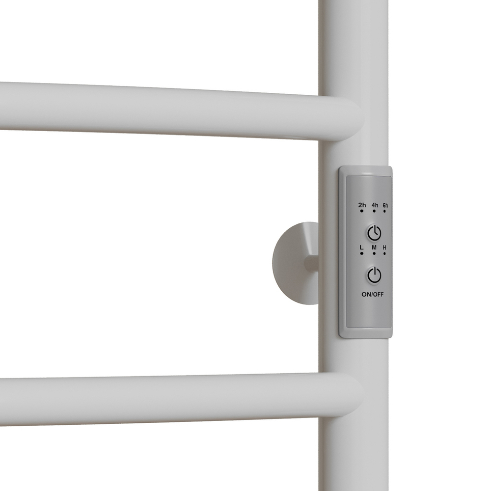 Полотенцесушитель MIXLINE CAPELLA  80х50 (таймер, 253 Вт, 6 перекладин) электрический БЕЛЫЙ