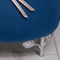 Банкетка Терра Эйри Confetti-Blue Античное серебро