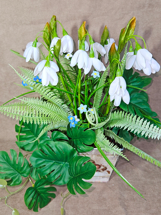 Искусственная Зелень 28см для декора в оригинальном кашпо