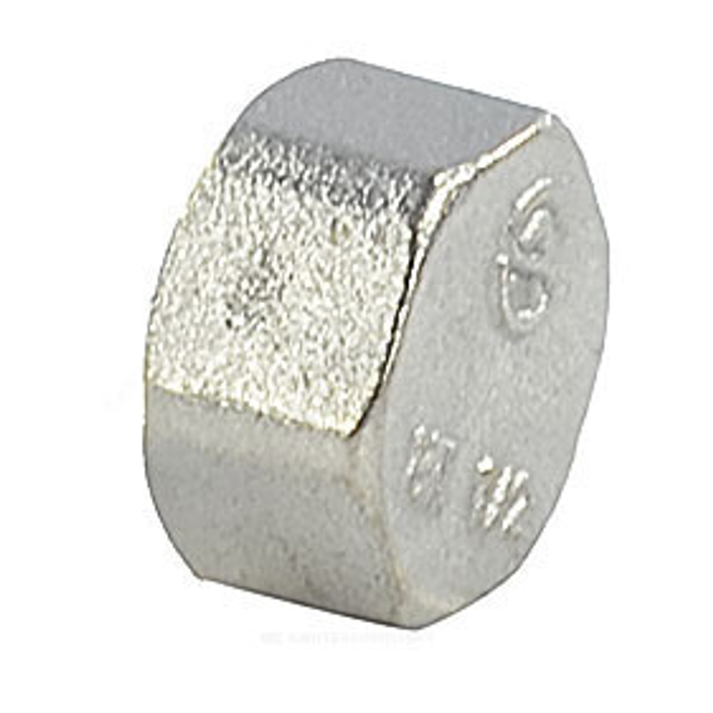 Заглушка латунь никель Ду 40 (1 1/2") ВР 9016 ГОСТ 32585-2013 Aquasfera 9016-05