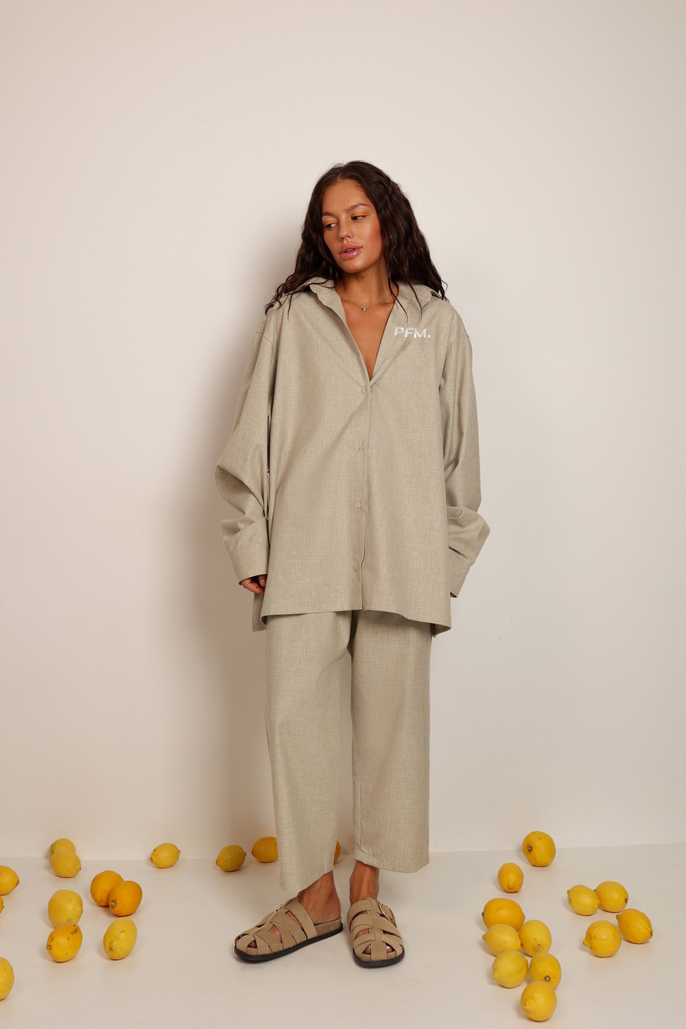 Рубашка с вышивкой из хлопка