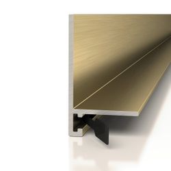 Микроплинтус анодированный латунный браш, 2000x14x26 мм