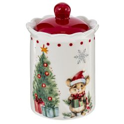 GAEM Ёмкость для сыпучих продуктов "Новогодний подарок",, 350 мл, L9 W9 H14 см