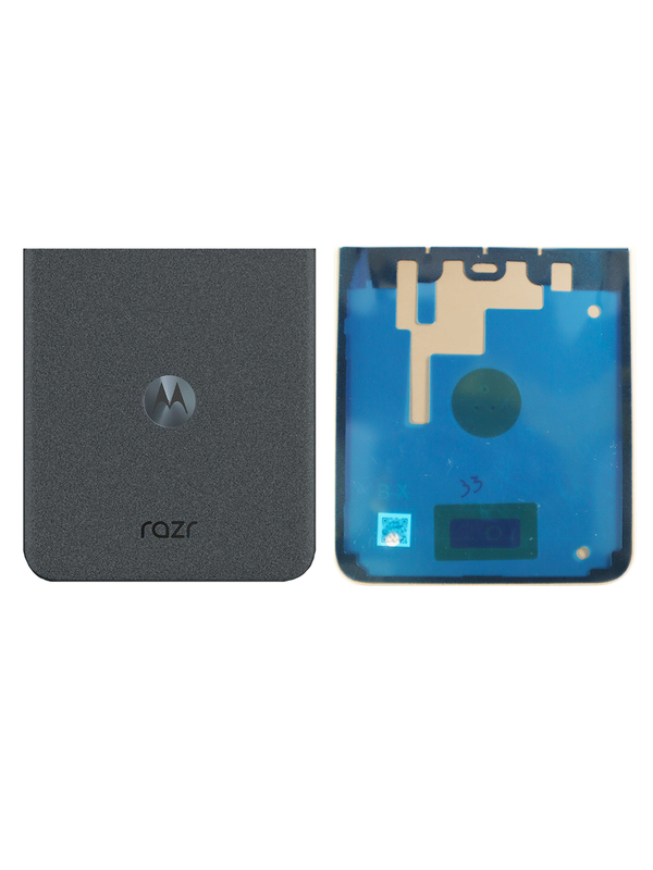 Задняя крышка для Motorola Razr 50 серая (Grey) без стекла камеры