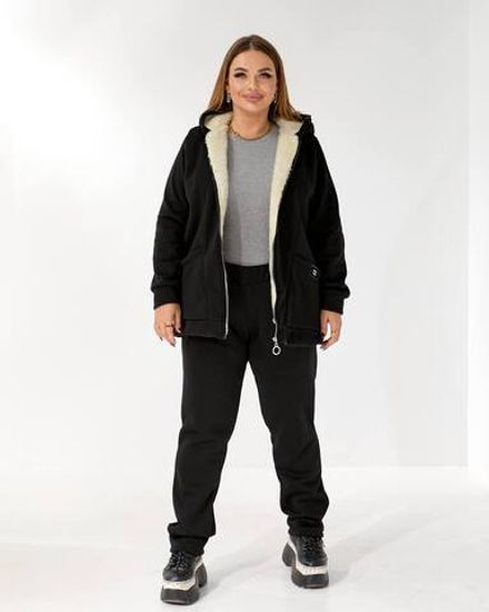 Костюм с мехом УК-5478 Фабрика Моды