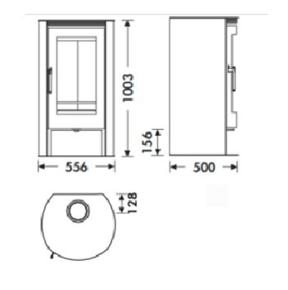 Печь-камин PANADERO DELTA
