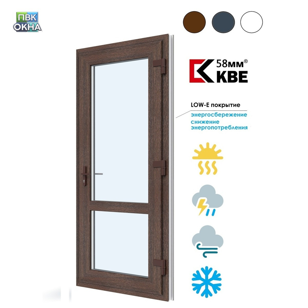 Пластиковая дверь входная KBE