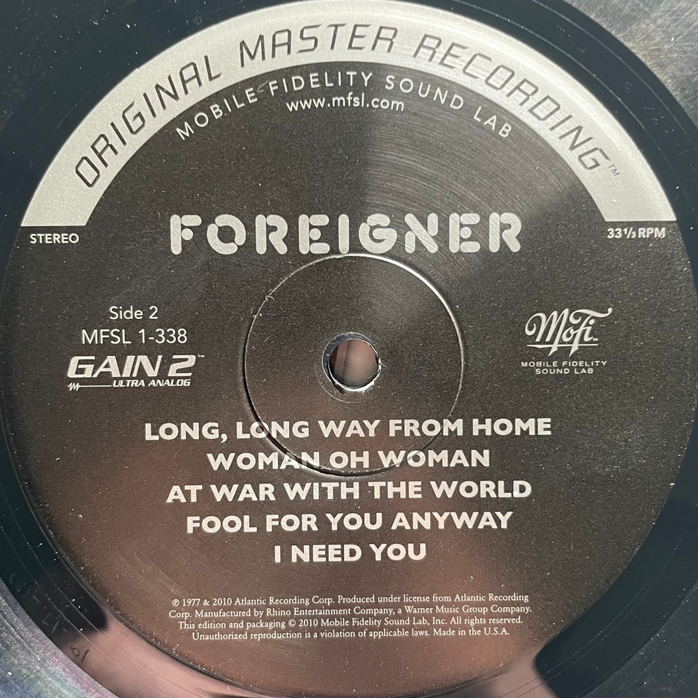 Foreigner ‎– Foreigner (США 2010г.)