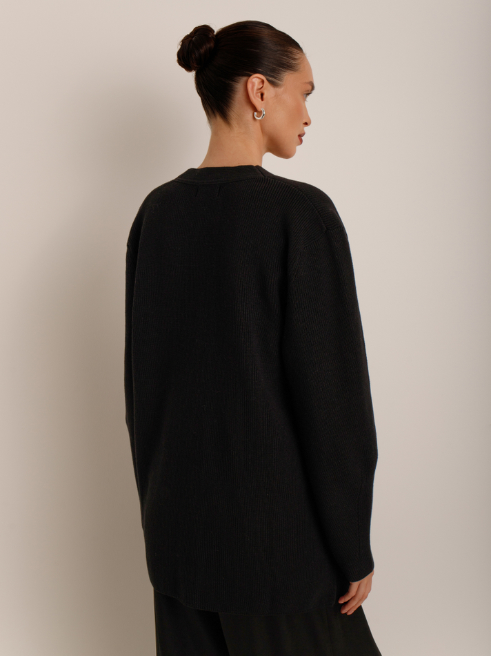 Кардиган удлиненный из хлопка