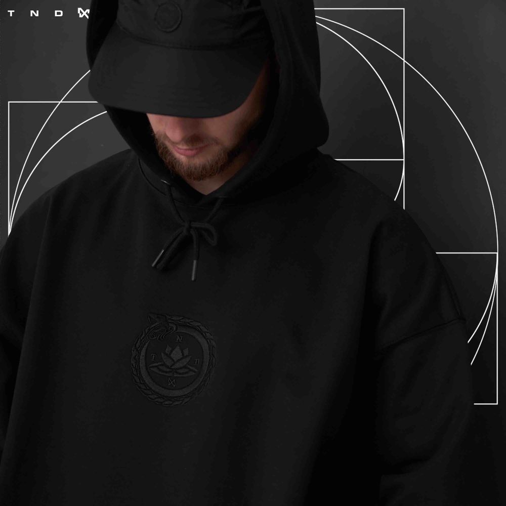 Худи Тандем Тэндай Вестник черный