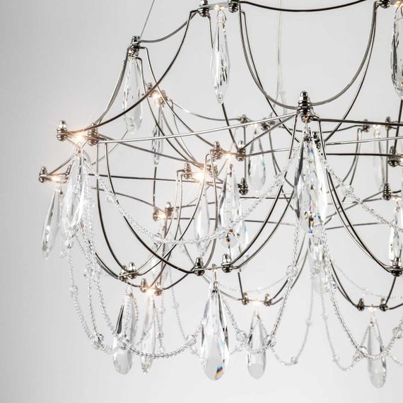 Подвесная светодиодная люстра Modelux Premium ML.5603.600P СН