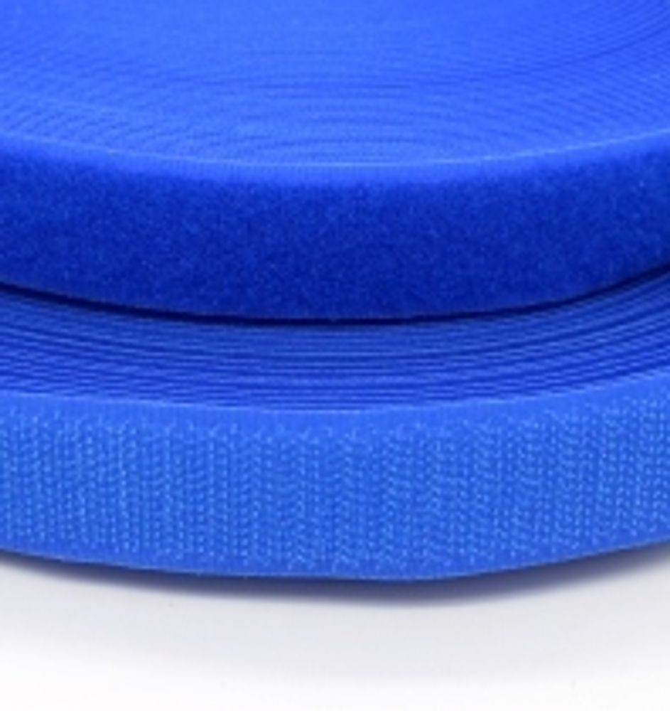 Велкро/липучка комплект, ш. 2,5 см, синий