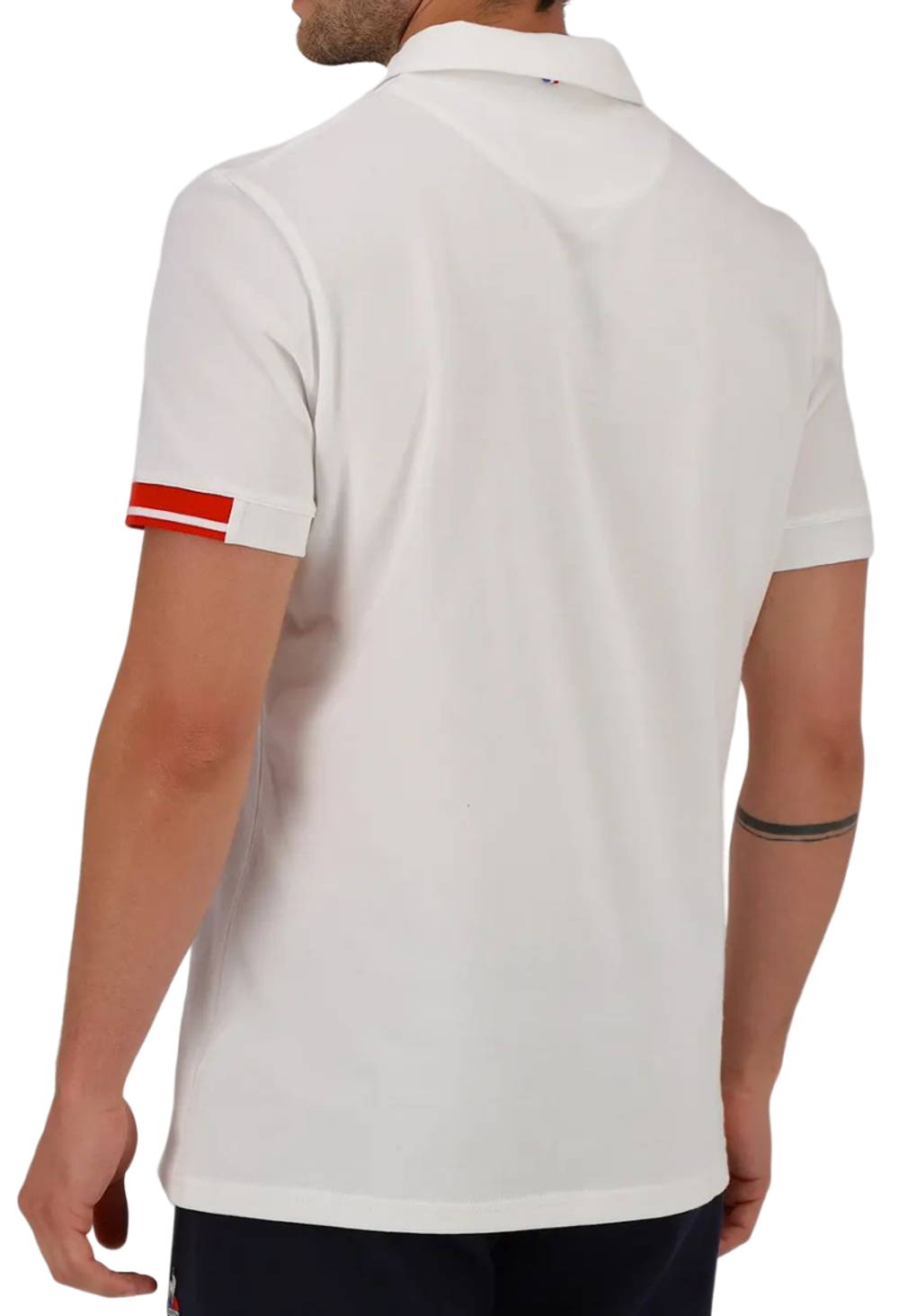 Мужское теннисное поло Le Coq Heritage Polo No.1 FW22 - optical white