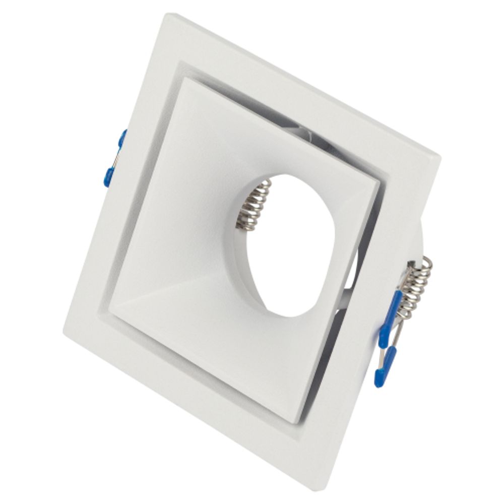 Светильник встраиваемый алюминиевый ЭРА KL101 WH под лампу MR16 GU5.3 белый | Алюминиевые встраиваемые светильники