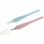 Триммер для удаления кутикулы на блистере «Ультрамарин», с прорезиненной ручкой, с колпачком, цвет микс, 13см